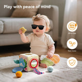 Maxbell Baby Tissue Box Toy Infant Sensory Toy for Baby Boys Girls Toddlers Children