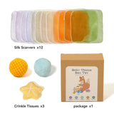 Maxbell Baby Tissue Box Toy Infant Sensory Toy for Baby Boys Girls Toddlers Children