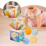 Maxbell Baby Tissue Box Toy Infant Sensory Toy for Baby Boys Girls Toddlers Children