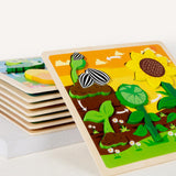 Maxbell Wood Puzzle Gifts Portable Hands on Learning Fine Motor Skills Jigsaw Puzzle Sunflower
