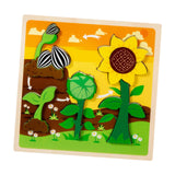 Maxbell Wood Puzzle Gifts Portable Hands on Learning Fine Motor Skills Jigsaw Puzzle Sunflower