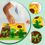 Maxbell Wood Puzzle Gifts Portable Hands on Learning Fine Motor Skills Jigsaw Puzzle Sunflower