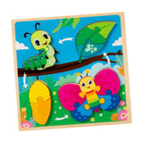 Maxbell Wood Puzzle Gifts Portable Hands on Learning Fine Motor Skills Jigsaw Puzzle Moth