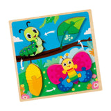 Maxbell Wood Puzzle Gifts Portable Hands on Learning Fine Motor Skills Jigsaw Puzzle Moth