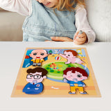 Maxbell Wood Puzzle Gifts Portable Hands on Learning Fine Motor Skills Jigsaw Puzzle Men