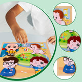 Maxbell Wood Puzzle Gifts Portable Hands on Learning Fine Motor Skills Jigsaw Puzzle Men