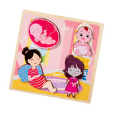 Maxbell Wood Puzzle Gifts Portable Hands on Learning Fine Motor Skills Jigsaw Puzzle Women