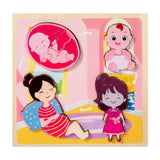 Maxbell Wood Puzzle Gifts Portable Hands on Learning Fine Motor Skills Jigsaw Puzzle Women