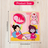Maxbell Wood Puzzle Gifts Portable Hands on Learning Fine Motor Skills Jigsaw Puzzle Women