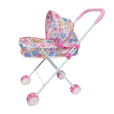Maxbell Toy Stroller for Dolls Interactive Foldable Role Play Accessory Pretend Play