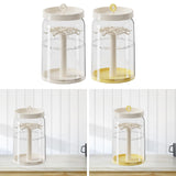 Maxbell Figure Display Case 360° Rotating Desktop for Charms Collectibles Small Toys Creamy White