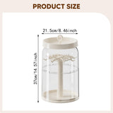 Maxbell Figure Display Case 360° Rotating Desktop for Charms Collectibles Small Toys Creamy White