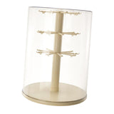 Maxbell Figure Display Case 360° Rotatable Desktop for Dolls Small Toys Collectibles Three Layer