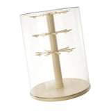 Maxbell Figure Display Case 360° Rotatable Desktop for Dolls Small Toys Collectibles Three Layer