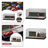 Maxbell 1/64 Model Car Display Case for Sports Car Simulation Backdrop Parking Space Style A