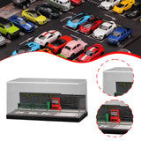 Maxbell 1/64 Model Car Display Case for Sports Car Simulation Backdrop Parking Space Style A