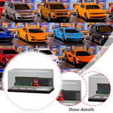 Maxbell 1/64 Model Car Display Case for Sports Car Simulation Backdrop Parking Space Style A
