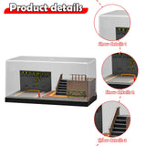 Maxbell 1/64 Model Car Display Case for Sports Car Simulation Backdrop Parking Space Style B