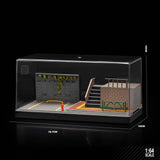 Maxbell 1/64 Model Car Display Case for Sports Car Simulation Backdrop Parking Space Style B
