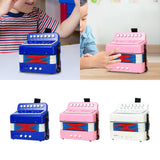 Maxbell Kids Accordion Toy Toy Accordion for Children for Outdoor Play Birthday Gift Blue