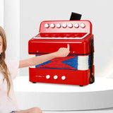 Maxbell Kids Accordion Toy Toy Accordion for Children for Outdoor Play Birthday Gift Blue