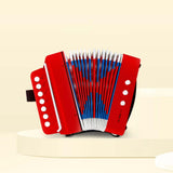 Maxbell Kids Accordion Toy Toy Accordion for Children for Outdoor Play Birthday Gift Blue