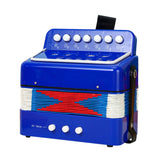Maxbell Kids Accordion Toy Toy Accordion for Children for Outdoor Play Birthday Gift Blue