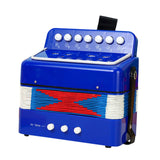 Maxbell Kids Accordion Toy Toy Accordion for Children for Outdoor Play Birthday Gift Blue