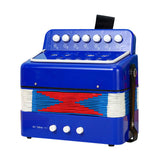 Maxbell Kids Accordion Toy Toy Accordion for Children for Outdoor Play Birthday Gift Blue