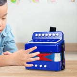 Maxbell Kids Accordion Toy Toy Accordion for Children for Outdoor Play Birthday Gift Blue