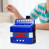 Maxbell Kids Accordion Toy Toy Accordion for Children for Outdoor Play Birthday Gift Blue