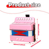 Maxbell Kids Accordion Toy Toy Accordion for Children for Outdoor Play Birthday Gift Pink