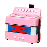Maxbell Kids Accordion Toy Toy Accordion for Children for Outdoor Play Birthday Gift Pink