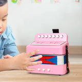 Maxbell Kids Accordion Toy Toy Accordion for Children for Outdoor Play Birthday Gift Pink