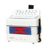 Maxbell Kids Accordion Toy Toy Accordion for Children for Outdoor Play Birthday Gift White