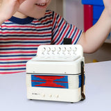 Maxbell Kids Accordion Toy Toy Accordion for Children for Outdoor Play Birthday Gift White