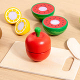 Maxbell Cutting Play Food Toys Pretend Play Kitchen Accessories for 3+ Year Old Kids Fruits
