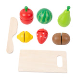 Maxbell Cutting Play Food Toys Pretend Play Kitchen Accessories for 3+ Year Old Kids Fruits