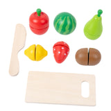 Maxbell Cutting Play Food Toys Pretend Play Kitchen Accessories for 3+ Year Old Kids Fruits