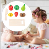 Maxbell Cutting Play Food Toys Pretend Play Kitchen Accessories for 3+ Year Old Kids Fruits
