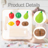 Maxbell Cutting Play Food Toys Pretend Play Kitchen Accessories for 3+ Year Old Kids Fruits