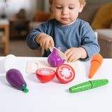 Maxbell Cutting Play Food Toys Pretend Play Kitchen Accessories for 3+ Year Old Kids Vegetables