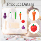 Maxbell Cutting Play Food Toys Pretend Play Kitchen Accessories for 3+ Year Old Kids Vegetables