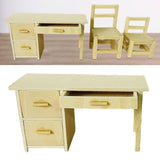 Maxbell Dollhouse Furniture Miniature  for 1: 12 Dollhouse Decor 12x5x6.5cm Desk
