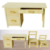 Maxbell Dollhouse Furniture Miniature  for 1: 12 Dollhouse Decor 12x5x6.5cm Desk