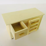 Maxbell Dollhouse Furniture Miniature  for 1: 12 Dollhouse Decor 12x5x6.5cm Desk
