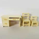 Maxbell Dollhouse Furniture Miniature  for 1: 12 Dollhouse Decor 12x5x6.5cm Desk