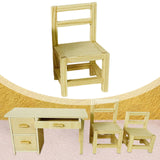 Maxbell Dollhouse Furniture Miniature  for 1: 12 Dollhouse Decor 4.5x8cm Chair