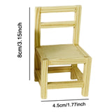 Maxbell Dollhouse Furniture Miniature  for 1: 12 Dollhouse Decor 4.5x8cm Chair