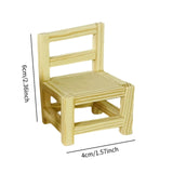 Maxbell Dollhouse Furniture Miniature  for 1: 12 Dollhouse Decor 4x6cm Chair